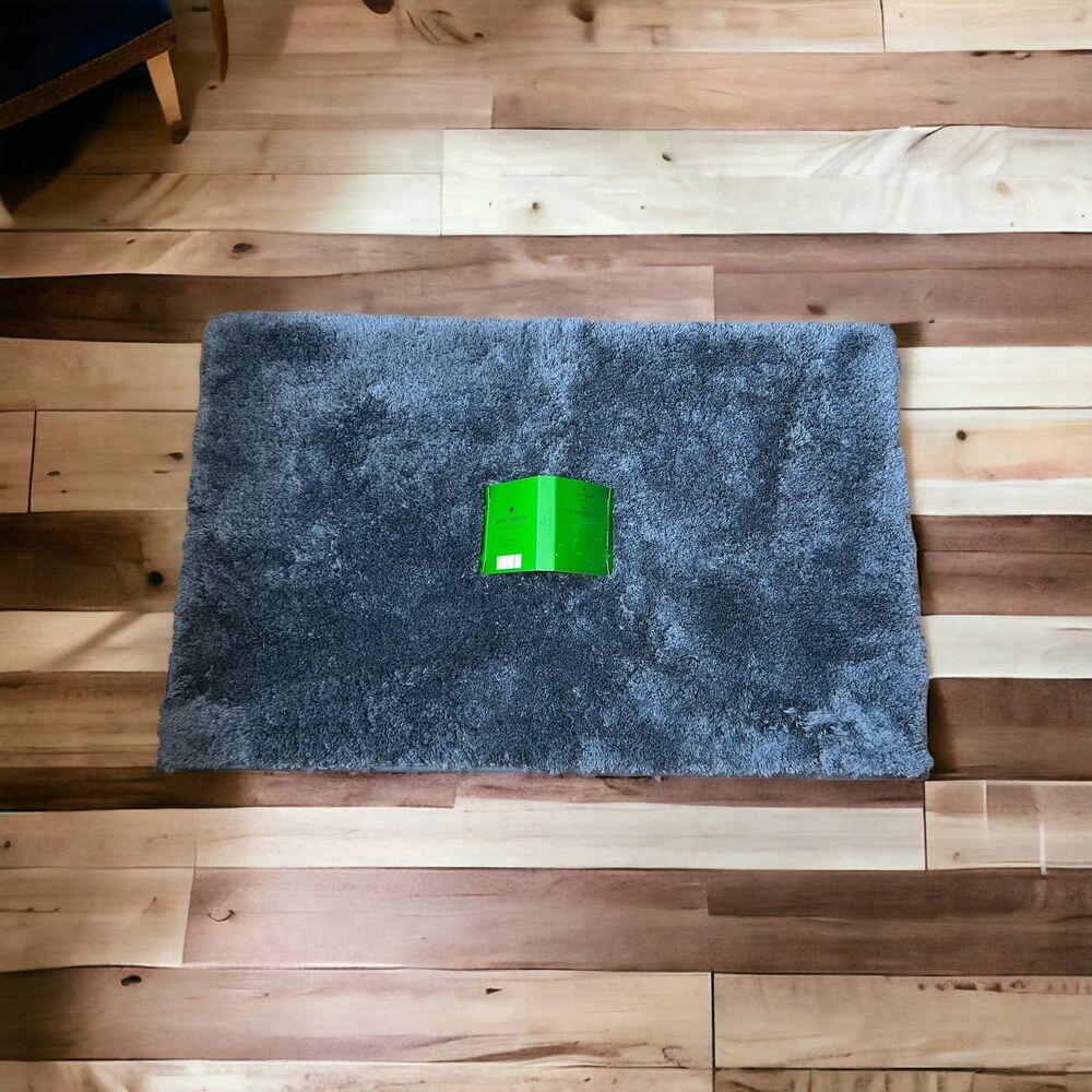 Kate Spade Charcoal Grey Bath Rug